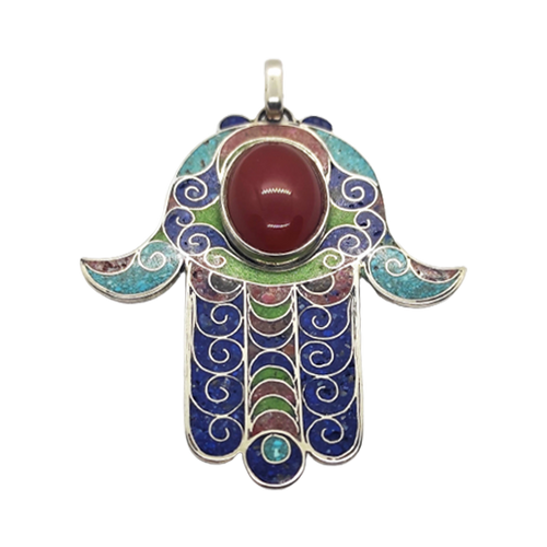 MyTindy Berber Hand of Fatima silver Pendant