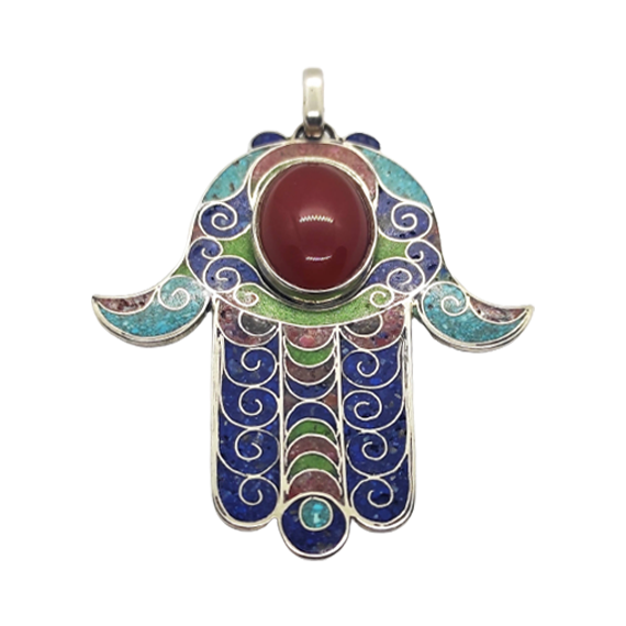 MyTindy Berber Hand of Fatima silver Pendant