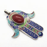 MyTindy Berber Hand of Fatima silver Pendant, view 3