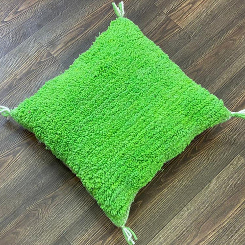 MyTindy Berber Light Green Wool Pillow & Cushion