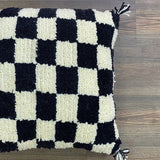 MyTindy Berber Pillow Black Checkered, view 2