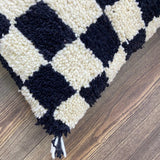 MyTindy Berber Pillow Black Checkered, view 3