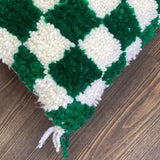 MyTindy Berber Pillow Green Checkered, view 5