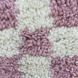 MyTindy Berber Pillow Pink Checkered, view 5