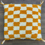 MyTindy Berber Pillow Yellow Checkered, view 2