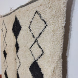 MyTindy Berber Rug 5x8 Ft, Tapis Berbere, Moroccan Rug Hand Knotted, Beni Ourain Rug, All Wool Berber Rug, Custom Rug, Handmade Rug 5x8, view 2