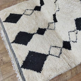 MyTindy Berber Rug 5x8 Ft, Tapis Berbere, Moroccan Rug Hand Knotted, Beni Ourain Rug, All Wool Berber Rug, Custom Rug, Handmade Rug 5x8, view 3