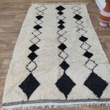 MyTindy Berber Rug 5x8 Ft, Tapis Berbere, Moroccan Rug Hand Knotted, Beni Ourain Rug, All Wool Berber Rug, Custom Rug, Handmade Rug 5x8, view 4