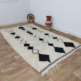 MyTindy Berber Rug 5x8 Ft, Tapis Berbere, Moroccan Rug Hand Knotted, Beni Ourain Rug, All Wool Berber Rug, Custom Rug, Handmade Rug 5x8, view 5