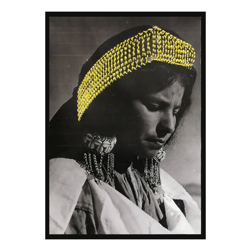 MyTindy BERBER WOMAN - Embroidery on vintage photograph