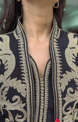 MyTindy Black and gold Kaftan, view 3