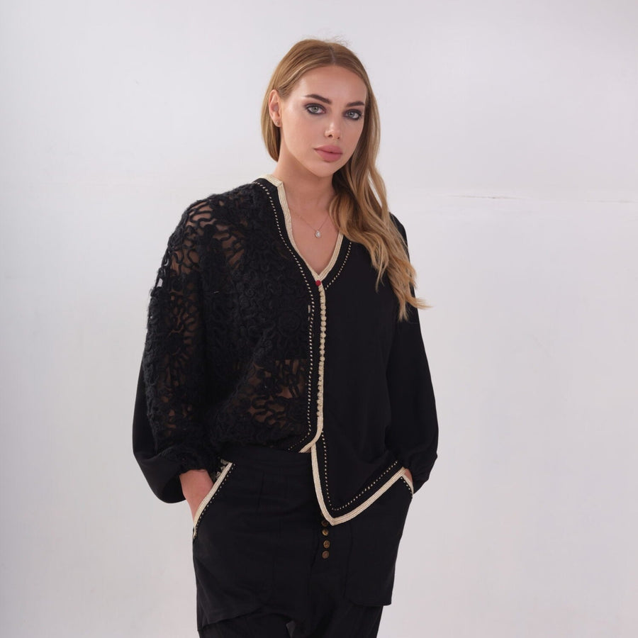MyTindy BLACK and GOLD SET shirt