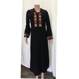 MyTindy Black and Orange Moroccan Djellaba, view 2