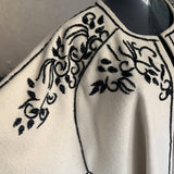 MyTindy Black and White Beaded Cape II, view 3