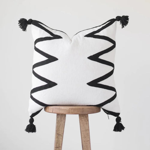 MyTindy Black And White Boho Cushion Cover