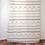 MyTindy Black and White Moroccan Bed Spread, view 2