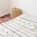 MyTindy Black and White Moroccan Bed Spread, view 4
