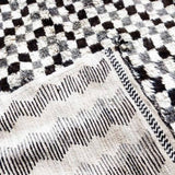 MyTindy Black and White Moroccan Rug, view 2