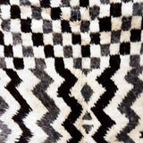 MyTindy Black and White Moroccan Rug, view 4