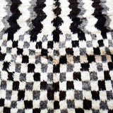 MyTindy Black and White Moroccan Rug, view 6