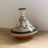 MyTindy Black and White Moroccan Tajine - 12 cm, view 2