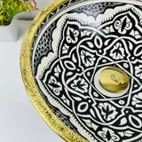 MyTindy VIO - Brass - Moroccan Ceramic Sink, view 3
