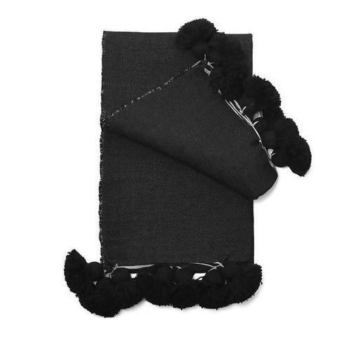 MyTindy Black Cotton Blanket
