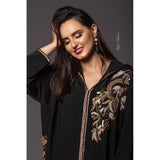 MyTindy Black djellaba with Beading, view 3