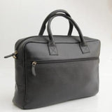 MyTindy Black Genuine Handmade leather briefcase, view 4