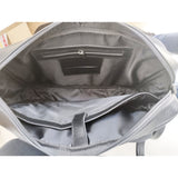 MyTindy Black handmade leather computer bag, view 3