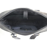 MyTindy Black handmade leather computer bag, view 4