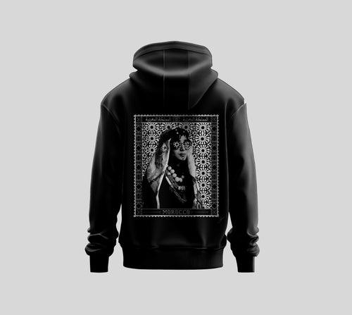 MyTindy Black Hoodie Kawtar "Chel7a"