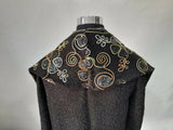 MyTindy Black Moroccan Embroidered Kimono, view 4