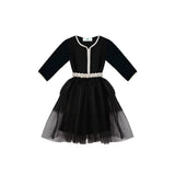 MyTindy Black Moroccan night Kaftan for Girls Kids, view 4