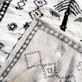 MyTindy Black & White Moroccan Carpet with Berber Patterns, view 2