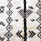 MyTindy Black & White Moroccan Carpet with Berber Patterns, view 3