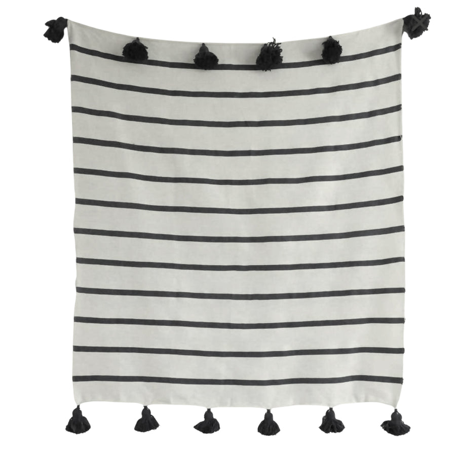 MyTindy Black & White Taghazout Blanket