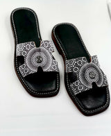 MyTindy Black Zellige Sandals | Terre d'Histoire - Air Babouche, view 2