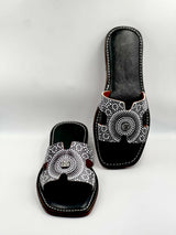 MyTindy Black Zellige Sandals | Terre d'Histoire - Air Babouche, view 3