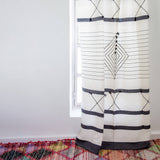 MyTindy Blanc and White Moroccan Bed Spread II, view 2