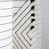 MyTindy Blanc and White Moroccan Bed Spread II, view 3