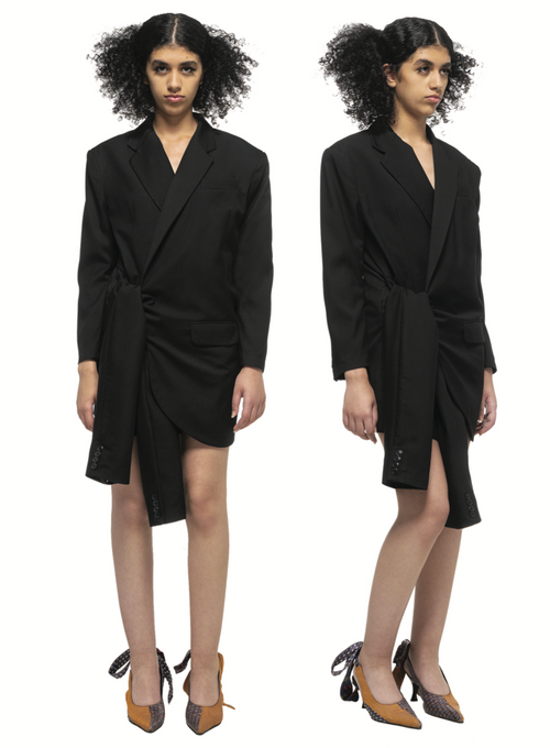 MyTindy BLAZER DRESS WITH BELTED SLEEVES