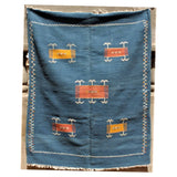MyTindy Blue Akhnif Moroccan Carpet, view 3