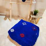 MyTindy Blue Amazigh pouf, view 2