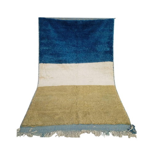 MyTindy Blue and Green Ait Ouawzkit Kilim Rug
