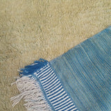 MyTindy Blue and Green Ait Ouawzkit Kilim Rug, view 3