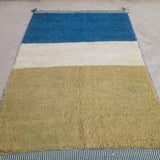 MyTindy Blue and Green Ait Ouawzkit Kilim Rug, view 4