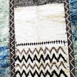 MyTindy Blue and Green Stripes Moroccan Rug, view 5