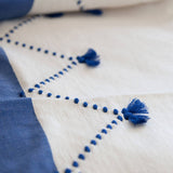 MyTindy Blue and White Moroccan Bed Spread, view 3