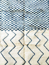 MyTindy Blue and White Moroccan Rug, view 4